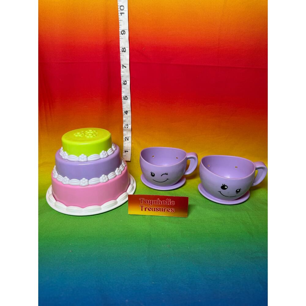Fisher Price Tea Cups & Stacking Cake Play Food Toys